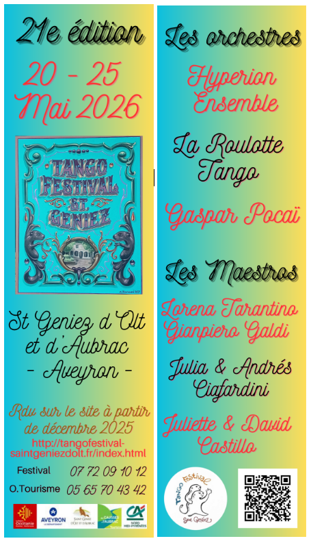 Recto et verso du marque-page 2026